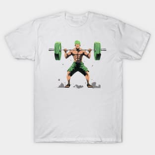 zoro lifting weights T-Shirt